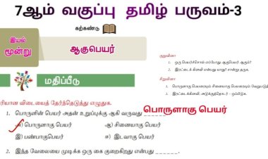 7th தமிழ் இயல் 9.5 ஆகுபெயர்